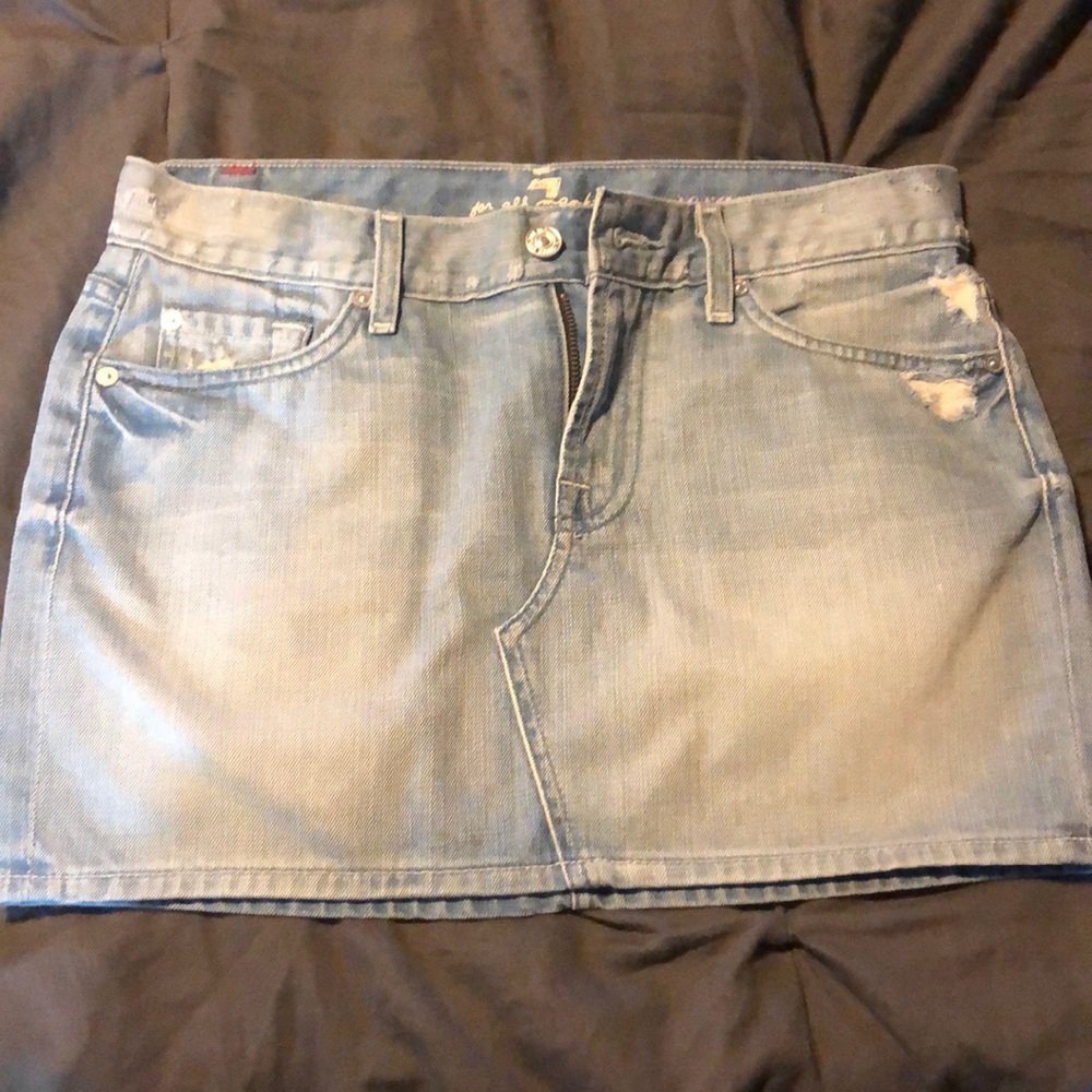 7 For All Mankind mini skirt